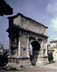 The Arch of Titus, to commemorate the Emperor